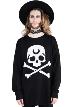 2 The Bone Knit Sweater -Gothic Wear Store 2 THE BONE KNIT SWEATER D