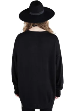 2 The Bone Knit Sweater -Gothic Wear Store 2 THE BONE KNIT SWEATER E