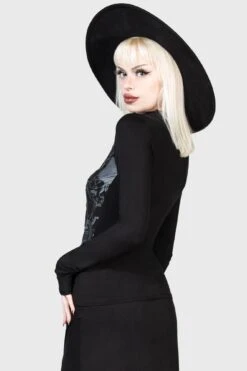 Abyssful Henley Top -Gothic Wear Store ABYSSFUL HENLEY TOP W F