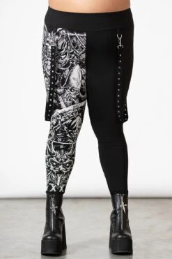 Amnesia Leggings [PLUS] -Gothic Wear Store AMNESIA LEGGINGS PLUS W G