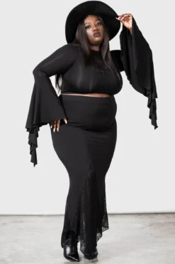 Aramina Skirt [PLUS] -Gothic Wear Store ARAMINA SKIRT PLUS W D