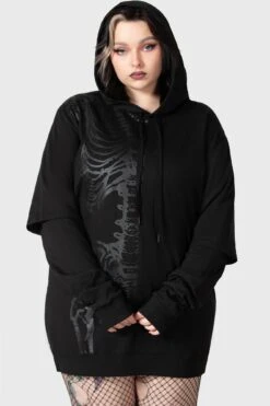 Bad2the Hoodie [PLUS] -Gothic Wear Store BAD2THE HOODIE PLUS W E