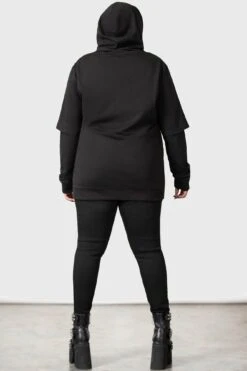 Bad2the Hoodie [PLUS] -Gothic Wear Store BAD2THE HOODIE PLUS W g