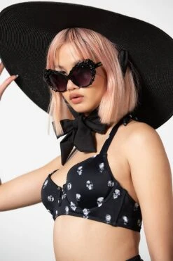 Beyond The Veil Sunhat -Gothic Wear Store BEYOND THE VEIL SUNHAT W D