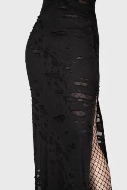 Biters Maxi Dress [B] -Gothic Wear Store BITERS MAXI DRESS BLACK W E