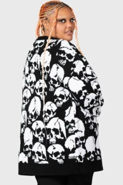 Bone Idle Cardigan [PLUS] -Gothic Wear Store BONE IDLE CARDIGAN PLUS W D