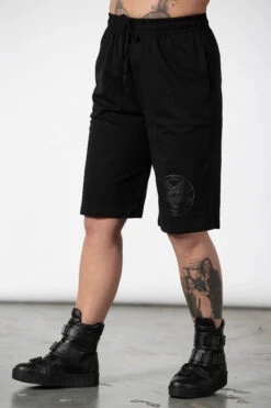 Breaking Point Longline Shorts -Gothic Wear Store BREAKING POINT LONGLINE SHORTS B