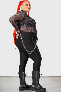 Carousel Long Sleeve Top [PLUS] -Gothic Wear Store CAROUSEL LONG SLEEVE TOP PLUS W D