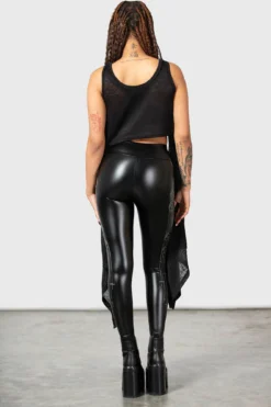 Catacomb And Crosses Leggings -Gothic Wear Store CATACOMBES AND CROSSES LEGGINGS W E