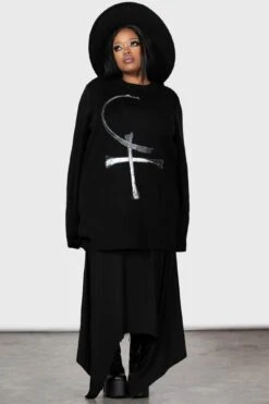 Catacombs Harvest Sweater [PLUS] -Gothic Wear Store CATACOMBS HARVEST SWEATER PLUS W D