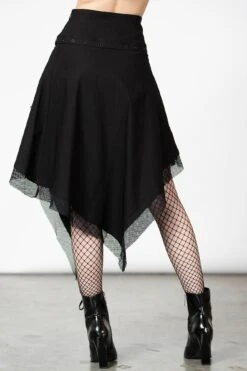 Catryna Asymmetric Skirt 11 Catryna Asymmetric Skirt -Gothic Wear Store CATRYNA ASYMMETRIC SKIRT W E