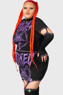 Charnel Top [PLUS] -Gothic Wear Store CHARNEL TOP PLUS W D