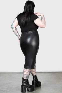 Darkest Myth Pencil Skirt [PLUS] -Gothic Wear Store DARKEST MYTH PENCIL SKIRT PLUS W F