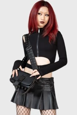 Darkwave Shoulder Bag -Gothic Wear Store DARKWAVE SHOULDER BAG W D