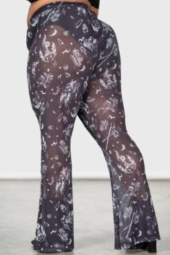 Dazed Skull Flares [PLUS] -Gothic Wear Store DAZED SKULL FLARES PLUS W E