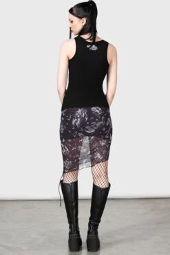 Dazed Skull Mini Skirt -Gothic Wear Store DAZED SKULL MINI SKIRT W E