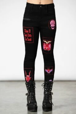 Dealer Patched Jeans -Gothic Wear Store DEALER PATCHED JEANS WOMENS F