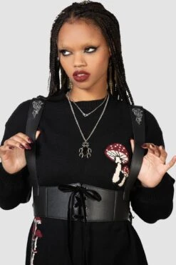 Decay After Death Underbust Harness -Gothic Wear Store DECAY AFTER DEATH HARNESS W D