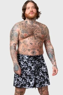 Denarian's Coin Swim Shorts [PLUS] -Gothic Wear Store DENARIANS COIN SWIM SHORTS PLUS M E