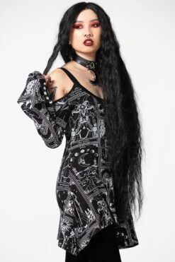 Destiny Cold-Shoulder Top -Gothic Wear Store DESTINY COLD SHOULDER TOP W D