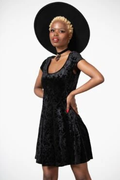 Devilry Skater Dress [B] -Gothic Wear Store DEVILRY SKATER DRESS W D