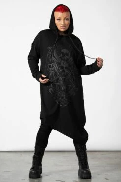 Dispare Asymmetrical Hoodie -Gothic Wear Store DISPARE ASYMMETRICAL HOODIE C