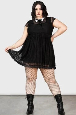 Dreadful Babydoll Dress [PLUS] -Gothic Wear Store DREADFUL BABYDOLL DRESS PLUS W D