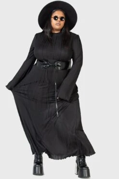 Drenched Grief Maxi Dress [PLUS] -Gothic Wear Store DRENCHED GRIEF MAXI DRESS PLUS W D