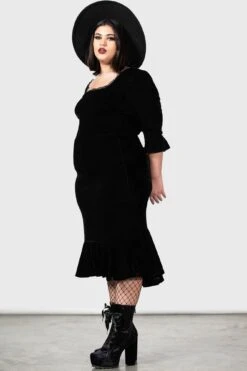 Drusilla Midi Skirt [PLUS] -Gothic Wear Store DRUSILLA MIDI SKIRT PLUS W D