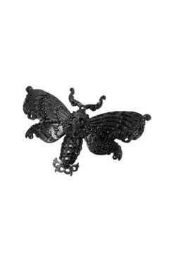 Death Moth Barrette [B] -Gothic Wear Store DeathMothBarrette B