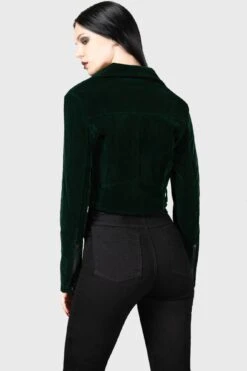 Emerald Goddess Biker Jacket -Gothic Wear Store EMERALD GODDESS BIKER JACKET W E