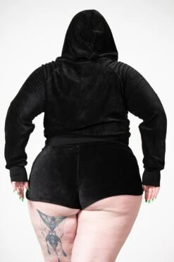 Eternal Rest Zip Hoodie [PLUS] -Gothic Wear Store ETERNAL REST ZIP HOODIE PLUS W D