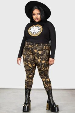 Fading Light Long Sleeve Top [PLUS] -Gothic Wear Store FADING LIGHT LONG SLEEVE TOP PLUS W D