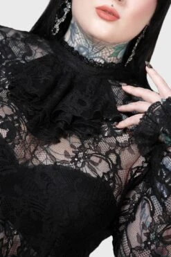 Fickle Feud Blouse [PLUS] -Gothic Wear Store FICKLE FEUD BLOUSE PLUS W e