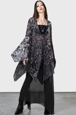 Flowering Fear Shawl -Gothic Wear Store FLOWERING FEAR SHAWL W E