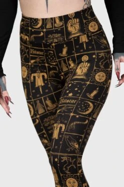 Gothic Wear Store -Gothic Wear Store FOLK HORROR LEGGINGS W C