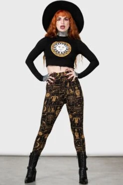 Folk Horror Leggings 6 Folk Horror Leggings -Gothic Wear Store FOLK HORROR LEGGINGS W D