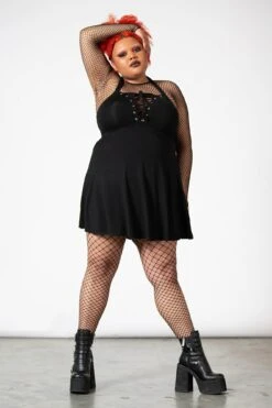 Gothica Halter Dress [PLUS] -Gothic Wear Store GOTHICA HALTER DRESS PLUS W G