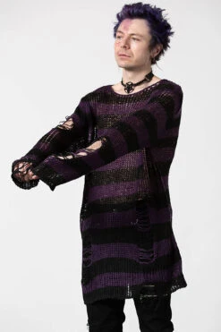 Graph Knit Sweater -Gothic Wear Store GRAPH KNIT SWEATER D