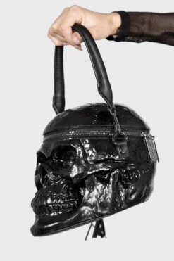 Grave Digger Skull Handbag [B] -Gothic Wear Store GRAVE DIGGER SKULL HANDBAG W D