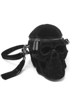 Grave Digger Skull Handbag [VELVET] -Gothic Wear Store GRAVEDIGGER VELVET HANDBAG