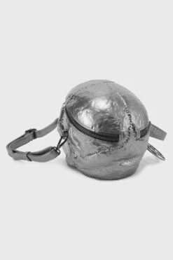 Grave Digger Skull Handbag [GUNMETAL] -Gothic Wear Store GravediggerBag GUNMETAL B