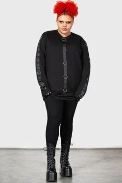 Hades Heaven Sweatshirt [PLUS] -Gothic Wear Store HADES HEAVEN SWEATSHIRT PLUS W D