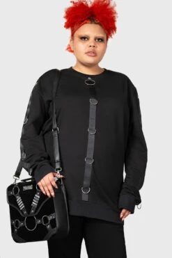 Hades Heaven Sweatshirt [PLUS] -Gothic Wear Store HADES HEAVEN SWEATSHIRT PLUS W E