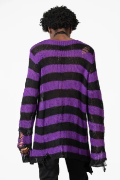 Hazed Out Knit Sweater 13 Hazed Out Knit Sweater -Gothic Wear Store HAZED OUT KNIT SWEATER M D