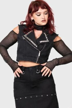 Heaven2Hell Denim Vest 6 Heaven2Hell Denim Vest -Gothic Wear Store HEAVEN2HELL DENIM VEST W D
