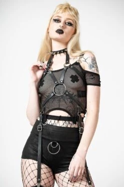 Heavy Metal Body Harness 11 Heavy Metal Body Harness -Gothic Wear Store HEAVY METAL BODYHARNESS W F