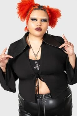 High Coven Top [PLUS] -Gothic Wear Store HIGH COVEN TOP PLUS W B