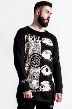 Insomnia Longline Split-Top -Gothic Wear Store INSOMNIA LONGLINE SPLIT TOP MENS C