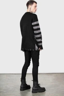 Libi Sweater [B] -Gothic Wear Store LIBI SWEATER GREY M F